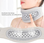Neck Support Brace for Pain Relief, Adjustable Cervical Collar Neck Traction Device, Soft Neck Protectors Wraps for Women Men Keep Vertebrae Stable and Aligned, Cervical Spine Pressure Relief (Black)