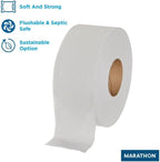 Marathon Jumbo Roll 2-Ply White Toilet Paper 6 rolls, 1000 ft./roll