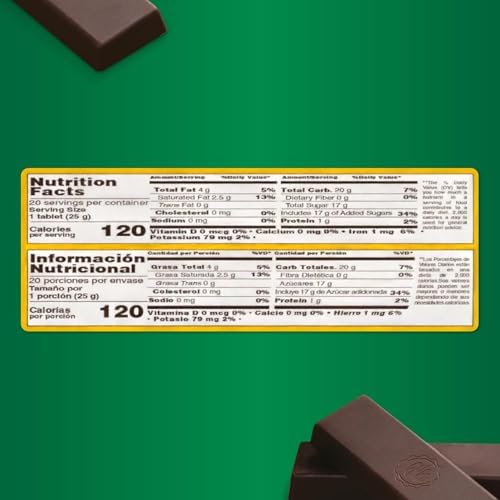 Corona - Cinnamon & Cloves Chocolate Bars - Resealable - 17.6 Ounce/500g