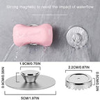 2Pcs Magnetic Soap Holder Self Draining, Stainless Steel Soap Savers for Shower Wall, Easy Clean Magnetic Soap Dishes for Bar Soap, Wall Mount Soap Tray for Shower Bathroom Kitchen