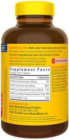 Nature Made Super C with Vitamin D3 and Zinc, 200 Tablets Bundle with a Pill Oragnizer (2 Items)