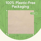 Everyday 100% Bamboo Compostable Napkins Disposable (1000-Pack) | Brown Disposable Napkins for Lunch, Dinner, Events & Entertaining | 2-Ply FSC Certified | Bamboo Paper Towels | 6.5 x 6.5 Inch