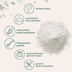 Organic Arrowroot Powder (Flour), 5lb (80oz) | Premium Source from Arrowroot Plants | Unflavored Thickening Agent for Cooking & Baking | Substitute for Cornstarch or Wheat | Non-GMO, Gluten Free