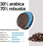 Dongiò Caffè Espresso Napoli - 150 Easy Serving Espresso Pods (ESE 44mm) - Dark Roast Coffee (Intensity 9/10) - Roasted and Blended in Italy
