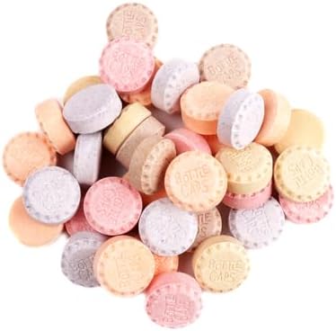 Bottle Caps Candy – Classic Soda Flavored Hard Candy, Retro Candy Rolls Individually Wrapped Bulk Candy for Parties, Events & Sharing – Approx. 90–110 Pieces per 1 lb