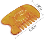 HEALLILY Natural Beeswax Scraping Board Set 5-Piece Massage Tools for Facial Neck Back Shoulder Leg Foot Muscle Relief Stress Reduction