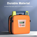 COYEUX Portable AED Storage Bag, AED Defibrillator Storage Bag, with Adjustable Shoulder Straps and Transparent Window, for Home, Office, Public Places