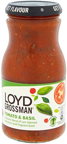 Loyd Grossman Tomato & Basil Pasta Sauce - 350g - Pack of 1