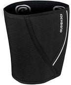 Rehband Thigh Support with Fastener XXL, Thigh Compression Support 5mm Neoprene, 1x Thigh Sleeve for Assisting Muscle Tear & Strain, Quad Compression Sleeve