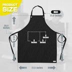 ROTANET Stripe Stretch Apron for Men Women Chef Big and Tall Large Striped Aprons with Pockets for Kitchen Cooking Waterproof