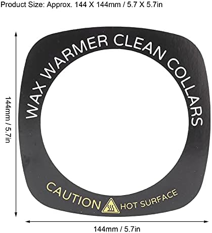 Brrnoo 10pcs Professional Wax Warmer Collar, Wax Heater Protective Ring Accessory for Most Standard Size Wax Heaters ()