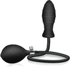 Inflatable Butt Plug, Body-Safe Silicone Anal Balloon Pump with Quick Release Valve Stretch Anal Sex Toys for Beginners and Advanced Users (Rippled Style)