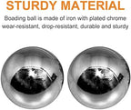 2pcs Baoding Balls,Chinese Health Exercise Stress Balls with Box,Meditation Massage Handball,Finger Exercise Stress Relief Baoding Ball RelaxationTherapy(Silver,Dia 1.49inch,Classic Box)