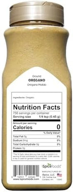 Herb Spice | Oregano Ground | 12 oz | Bulk Size | Premium Herbs | Kosher
