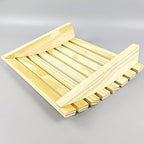HJJKKH Wooden Sauna Headrest,Sauna Headrest Pillow,Natural Pine Wood Neck Pillow Head Support for Sauna Room Sauna Supplies Accessories (Wood-Style-3)
