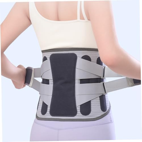 Adjustable Lumbar Support Belt for Lower Back Pain Relief, Breathable Back Brace for Sciatica Men & Women(L)