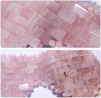 gemshan Quartz Eye Mask, Rose Jade Eye Mask Natural Crystal Sleep Mask, Eliminate Wrinkles Puffiness Headache and Migraine Relief Mask (#2-Rose Quartz)