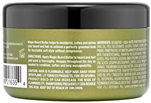 SoftSheen-Carson Magic Men's Grooming Conditioning Beard Butter With Cocoa Butter and Cedarwood Oil, Moisturizes, Softens and Define With No Drying Alcohol, 3.5 ounces