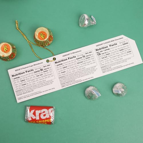Galerie Christmas Stocking Stuffer Candy Gift, Tree Tin Filled with Assorted Chocolates, Reese's, Kisses, and Miniatures, 1.86 Ounces