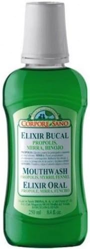Corpore Sano Mouthwash-Propolis, Myrrh & Fennel-Prevents Tooth Decay and Dental Plaque-Imported from Spain-250 ml/8.4 fl oz
