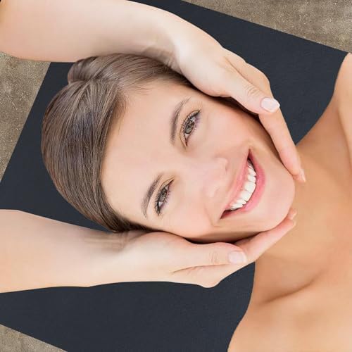 Lash Bed Foam Topper for Massage Bed, 73x24x2 inch Black Memory Foam Removable Cover Massage Mattress, Non-Slip Elastic Bands