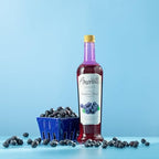 Amoretti - Premium Blueberry Syrup, 94 Servings Per Bottle (750 ml), with Pump for Flavoring Coffees, Cocktails, and other Beverages, Gluten Free, GMO/GEO Free, Preservative Free
