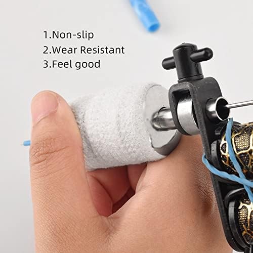 ZJchao Tube Bandage Grip Handle Tape Elastic Self Adhesive Absorb Sweat for Machine Handle Elbow Pads Wristbands (White)
