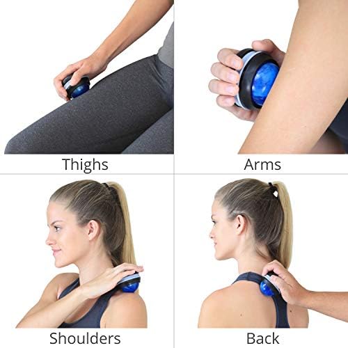 Body Back FSA Eligible Manual Massage Roller Ball | Deep Tissue Roller & Lacrosse Ball - Handheld Massager for Sore Muscles & Joint Pain | 360° Mobility Therapy Ball for Athletes & Fitness Recovery