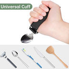 3 Pack Universal Cuff, Universal Hand Strap for Holding Utensils, Eating Assistance Cuff for Weak Grip & Limited Mobility (3 Different Designs to Suit Various preferences)