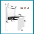 Wall Mounted Chair Shoes Shower Seat:Folding,Holder 500 LB