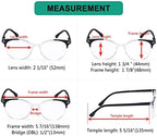 Eyekepper Stylish Ladies Oversized Reading Glasses - 4 Pack Large Round Readers for Women,+2.00