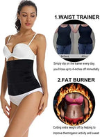 HOPLYNN Neoprene Sweat Waist Trainer Corset Trimmer Shaper Belt for Women