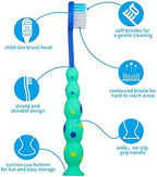 Toddler Toothbrush Pack - 24 Pieces, Soft Bristle Animal Toothbrushes with Covers, Suction Cup, Sensitive Teeth