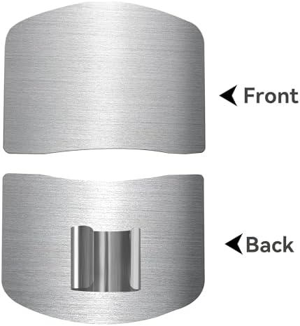 Stainless Steel Finger Guards For Cutting Food Avoid Hurting, Premium 304 Stainless Steel Finger Protector,Slicing Tool Finger Protectors when Cutting, Slicing, Dicing, Chopping, Fruits and Meat (4)