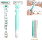 9pcs Pubic Hair Trimmer Stencil,Bikini Shaving Model,Private Area Style Shape Tool,Pube Clipping Template,Charming Intimate Part Pattern,Softly Rubber,Handle Design