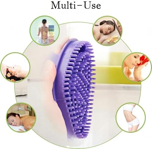 Meridian Body Massage Brush, Acupressure Glove, Bath Spa Tool Scalp Massager for Relaxation and Improved Circulation
