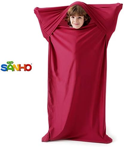 SANHO Premium Sensory Sock Body Sock, Perfect for Children with Sensory Processing Disorder, Updated Version (Wine red, Medium)