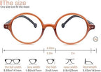 Round Reading Glasses Women Men Blue Light Blocking Circular Readers Unisex Ultra Lightweight Circle Cheaters Glasses