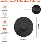 Sensor Covers for Freestyle Libre, 30 PCS Waterproof & Sweatproof Sensor Adhesive Patches, Precut CGM Sensor Overpatch Tape with No Glue On The Center, Continuous Glucose Monitor Protection (Black)