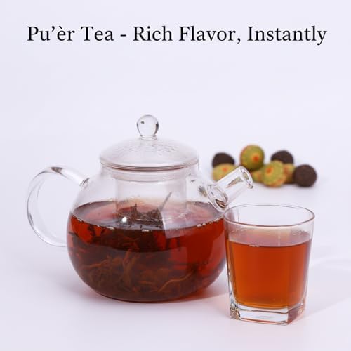 MOCKRAND Pu'er Tuo Cha 8.81oz/250g (32-36 Cakes), Pu-erh Tea - Ripe Puerh Tea Cake,Aged Shou Black Tea