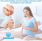 Motion Sickness Bands for Adults and Kids Sea Wristbands for Cruise Travel Wristband, Natural Relief Wristbands，Sea Bands for Pregnancy Women(1 Pair Star Light)