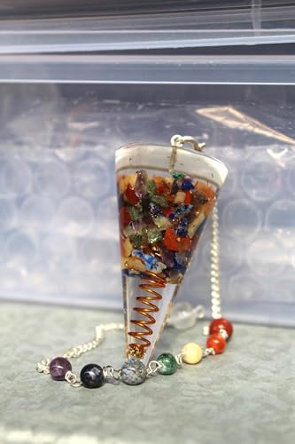 Jet Orgone Pendulum 6 Healing 2" Free Booklet Jet International Crystal Therapy