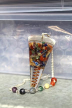 Jet Orgone Pendulum 6 Healing 2" Free Booklet Jet International Crystal Therapy