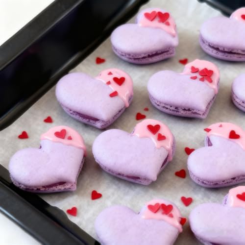 Red Heart Sprinkles for Cake Decorating, Valentines Sprinkles for Baking, Edible Heart Shaped Confetti for Cookies, Cupcakes & Ice Cream, Mothers Day Sprinkles