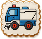 Urban Street Sweeper Cookie Cutter & Stamp - 4x4" Fun Baking Design