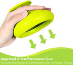 Chest Percussion Cup for Adults Silicone Mucus Removal Device for Home Adult Clearing Aid with Suction Suppor Alternative for Lung Percussion