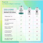 Alaskan Wild-Caught Marine Collagen Peptides with Hyaluronic Acid & Vitamin C - Supports Skin, Hair, Nails, Joints & Bones - Type 1 & 3 Collagen for Women & Men - 120 Powder Capsules
