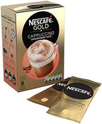 Nescafe Gold Cappuccino Unsweetened 8s pack 6