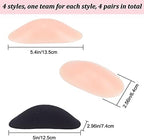 GORGECRAFT 4 Pairs Soft Silicone Shoulder Pads for Women's Clothing Invisible Shoulder Push-up Pads Reusable Silicone Adhesive Shoulder Pads Transparent Anti-Slip Enhancer Shoulder Pads Flesh Color