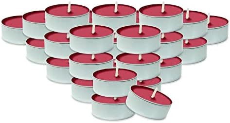 DecorRack 30 Tealight Candles, Black Cherry Scented, Pleasant Fragrance Candle, Aromatherapy, Scented Home Decor, Votive Long Lasting Candles (Pack of 30)